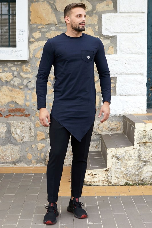 JIMMY LONG SLEEVE BLACK LOGO T-SHIRT