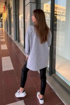 Oversized γυναικεία φούτερ με διακοσμητικές παγιέτες