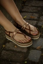 Flatform Γυναικεία Πέδιλα Με Λουράκια