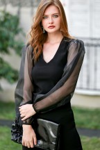 Μαύρη Γυναικεία Μπλούζα Chiccy