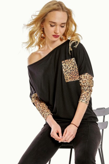 Μαύρη Γυναικεία Μπλούζα Chiccy