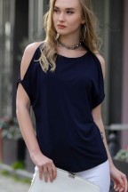 Μαύρη Basic Γυναικεία Μπλούζα Chiccy