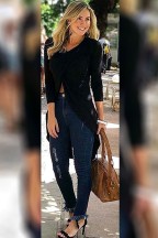 Μακρυμάνικο Μπλουζοφόρεμα Ντραπέ Denise