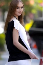 Γυναικείο Ασπρόμαυρο T-Shirt Chiccy