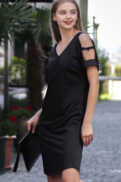 Μαύρο Γυναικείο Φόρεμα Chiccy