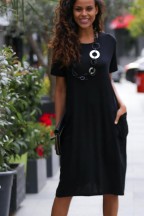 Μαύρο Γυναικείο Φόρεμα Chiccy Chiccy
