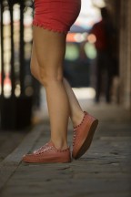 Γυναικεία Ροζ Sneakers Με Σατέν Κορδόνια