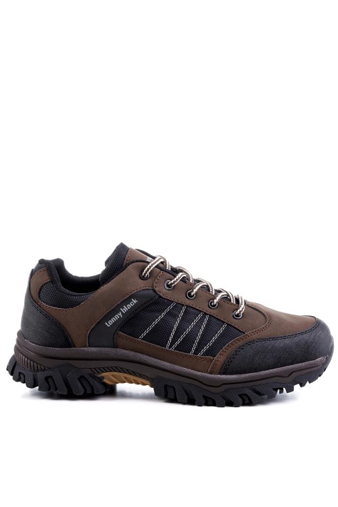 Καφέ Ανδρικά Trekking Παπούτσια Tonny Black.