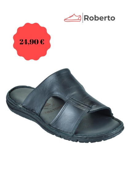 LEATHER ANATOMIC SLIPPERS