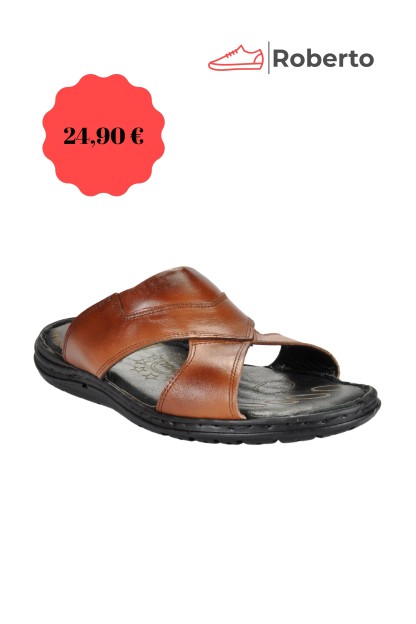 LEATHER ANATOMIC SLIPPERS