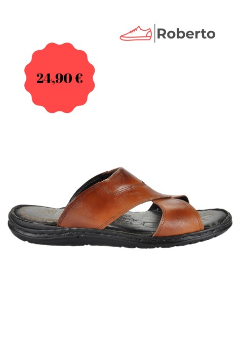 LEATHER ANATOMIC SLIPPERS