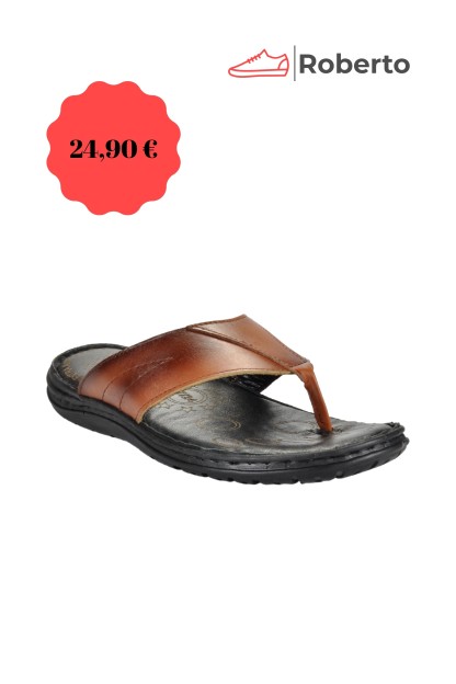 LEATHER ANATOMIC SLIPPERS