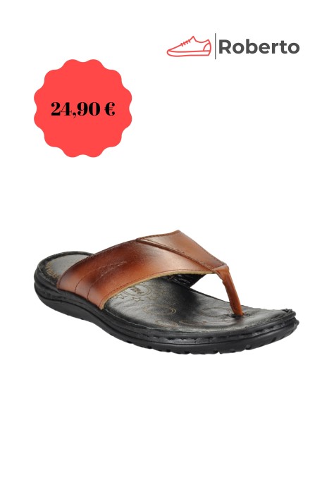 LEATHER ANATOMIC SLIPPERS