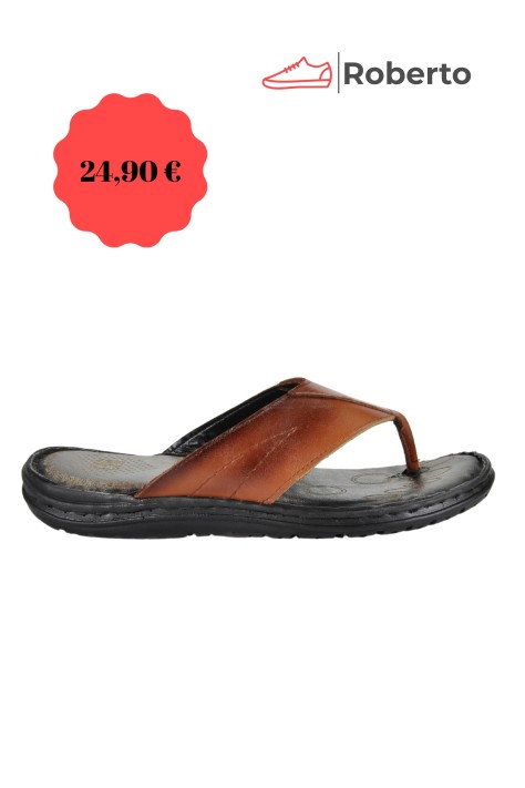 LEATHER ANATOMIC SLIPPERS