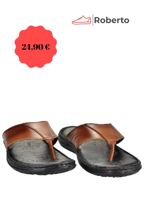 LEATHER ANATOMIC SLIPPERS