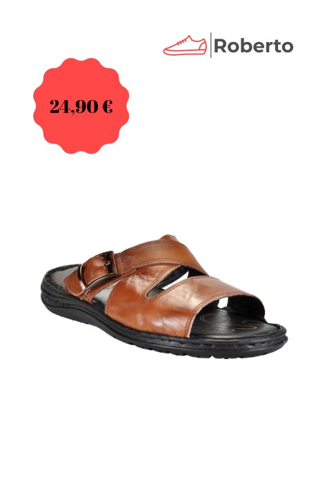 LEATHER ANATOMIC SLIPPERS