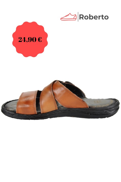 LEATHER ANATOMIC SLIPPERS